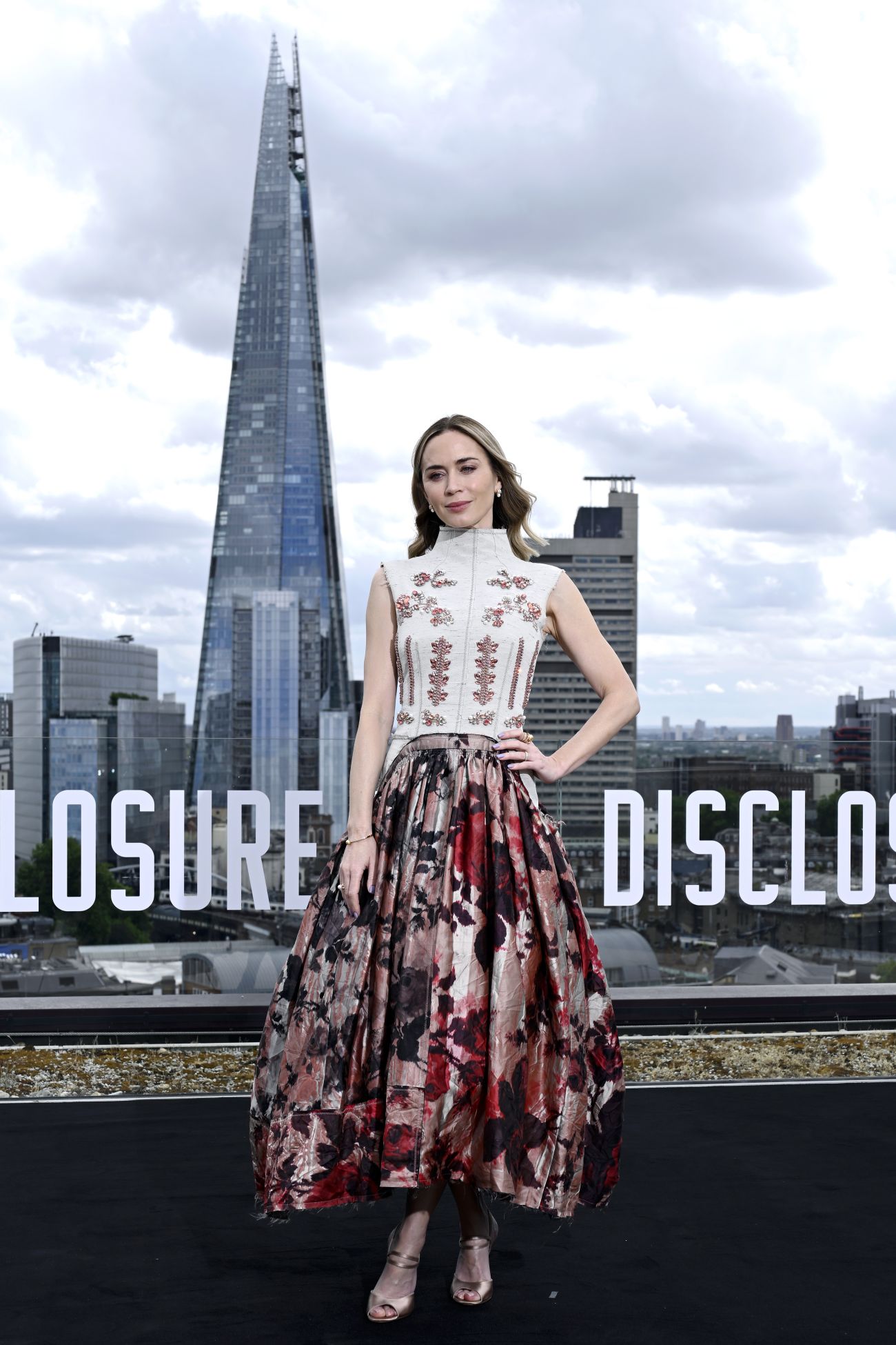 Emily Blunt arrives at “Disclosure Day” UK Photocall on June 5